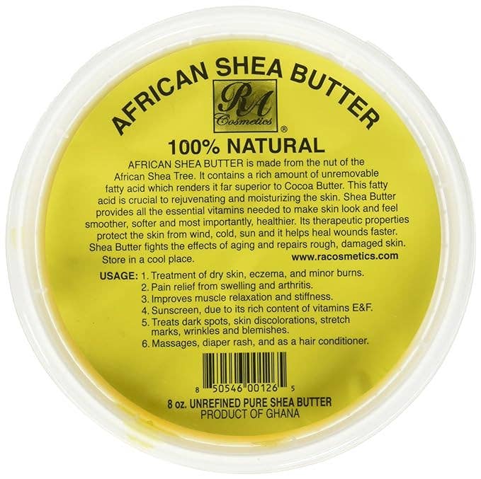 RA Cosmetics, LLC - 100% African Shea Butter Yellow 8 oz