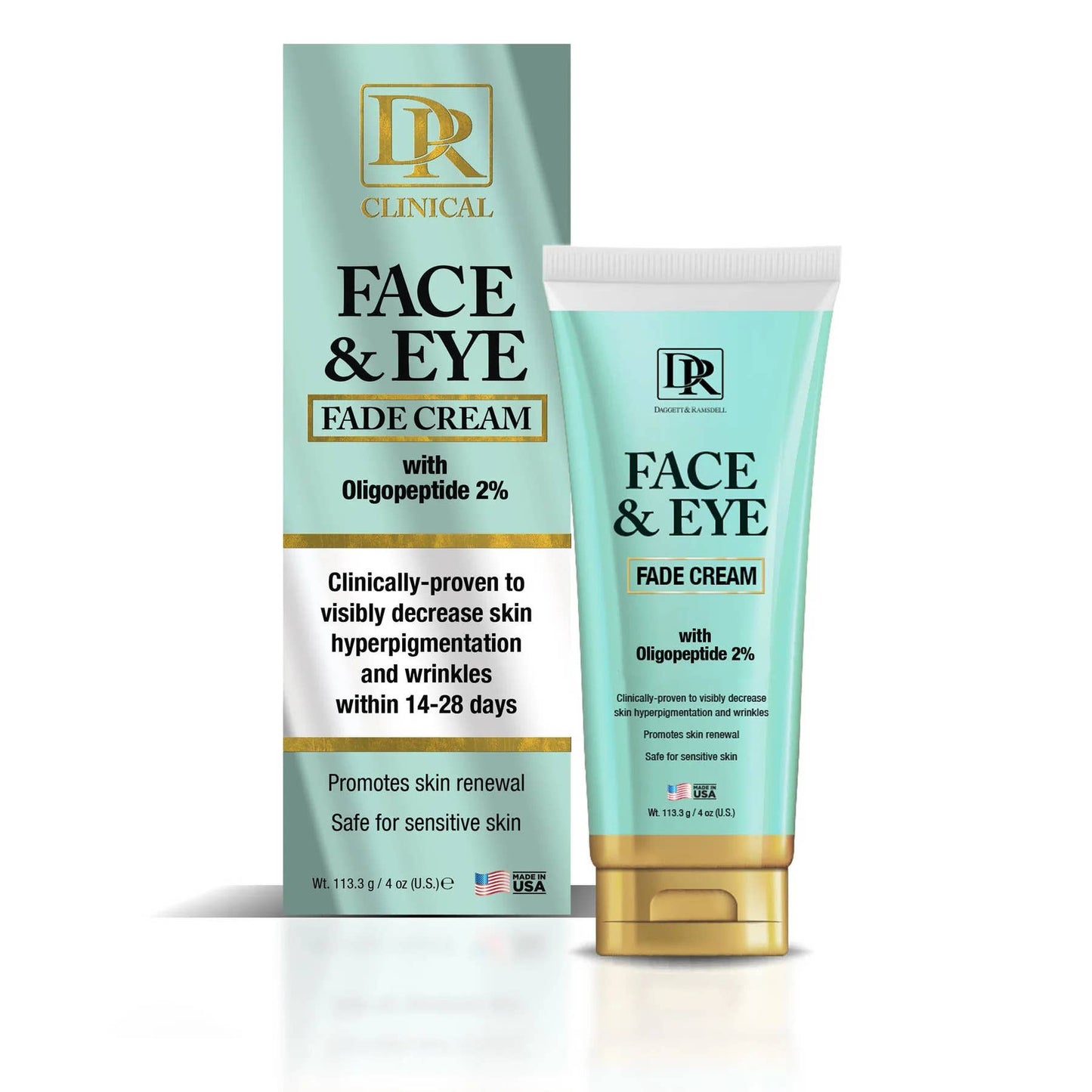 Dr. Clinical Face & Eye Fade Cream – 4oz, 2% Oligopeptide