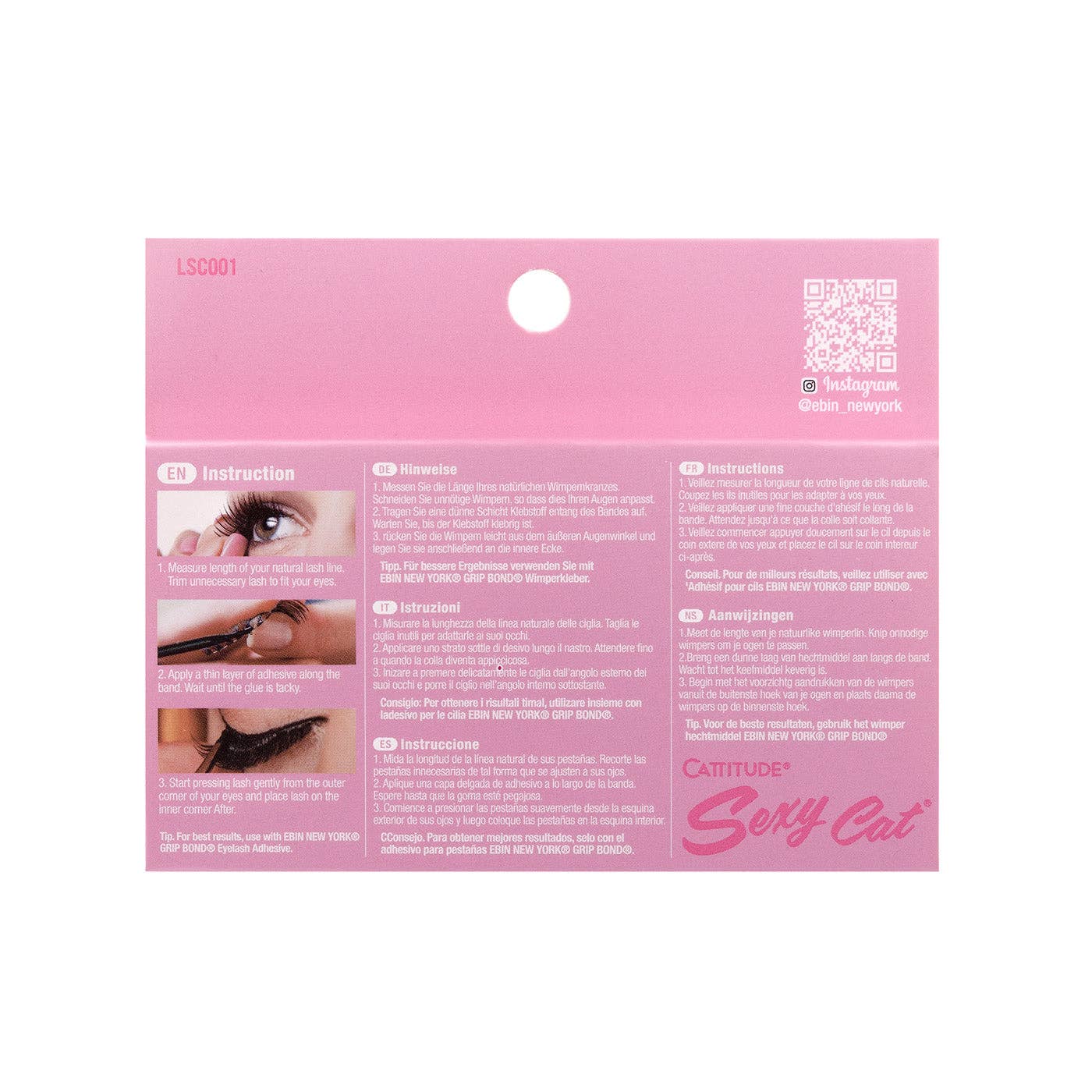 EBIN NEW YORK - CATTITUDE Lashes - Sexy Cat (001)