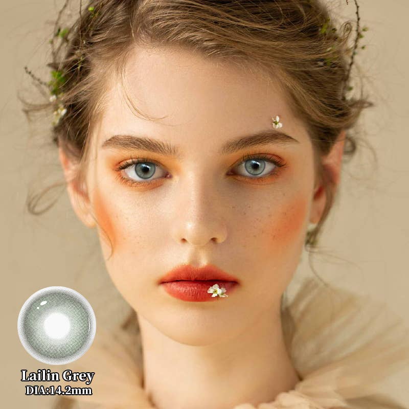 ELKLENS Lailin Grey Colored Contact Lenses