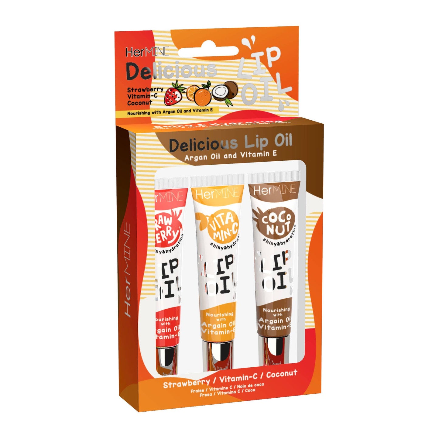 SM Beauty LLC - Hermine Lip Oil 3 Pack - Delicious: Fruitilicious