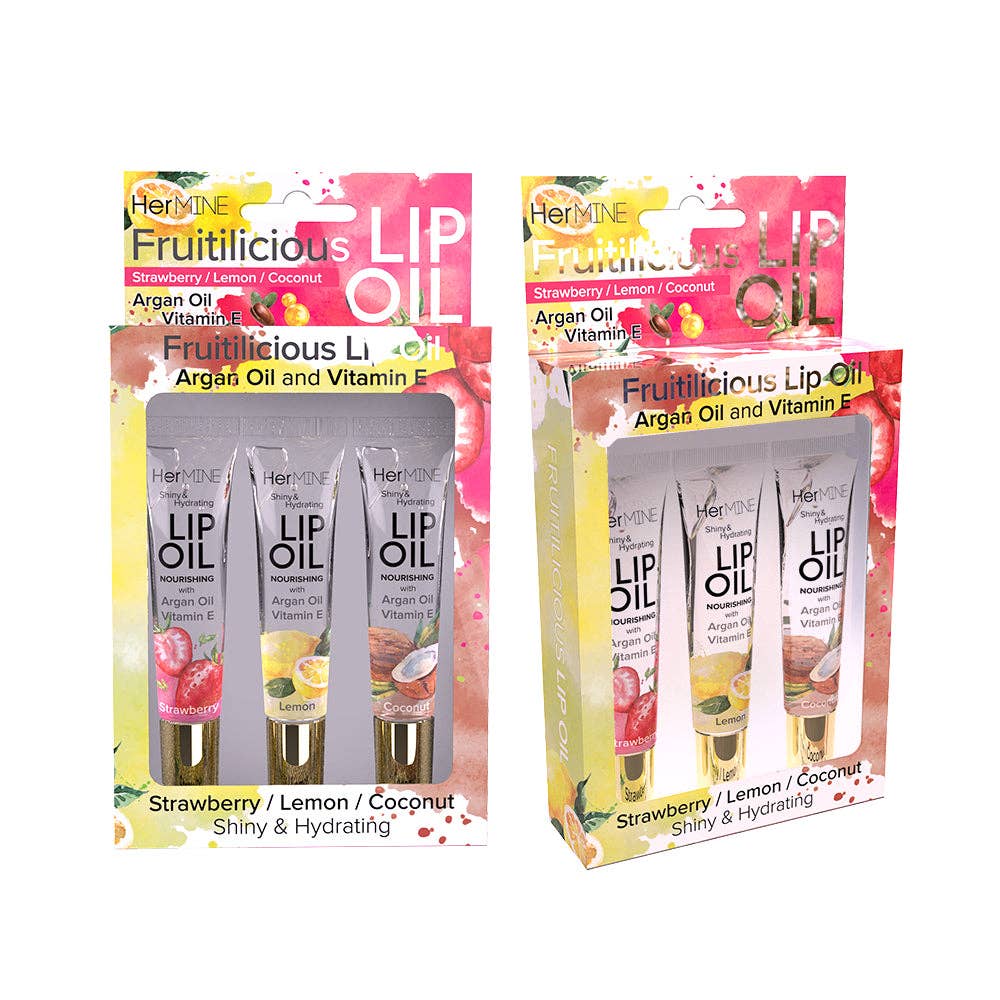 SM Beauty LLC - Hermine Lip Oil 3 Pack - Delicious: Fruitilicious