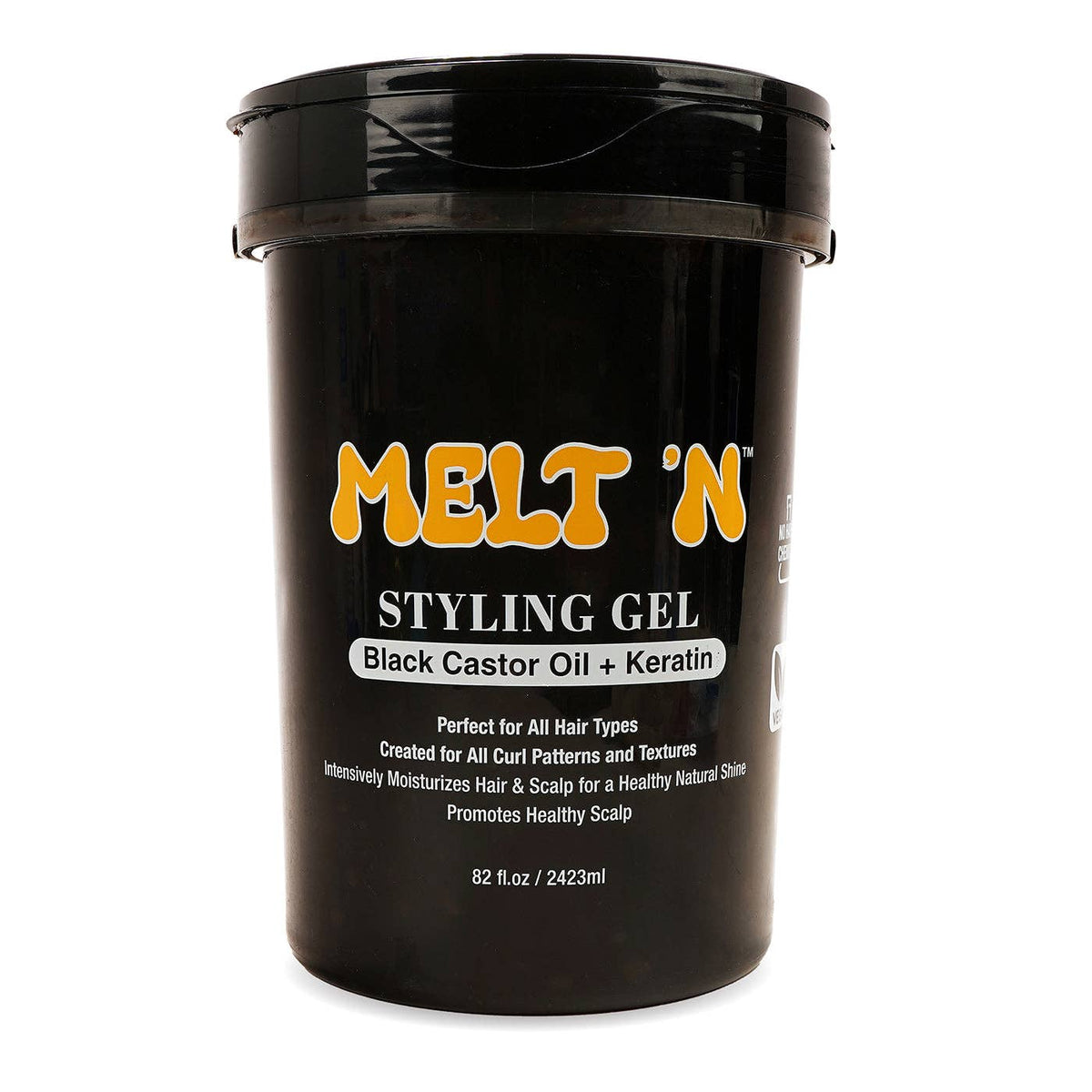 EBIN NEW YORK - MELT'N Styling Gel - Black Castor Oil + Keratin: 2423ml (82oz)