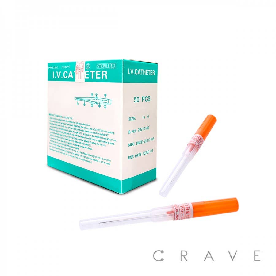 DISPOSABLE I.V.CATHETER CANNULA PIERCING NEEDLES: 18GA (1.0MM)