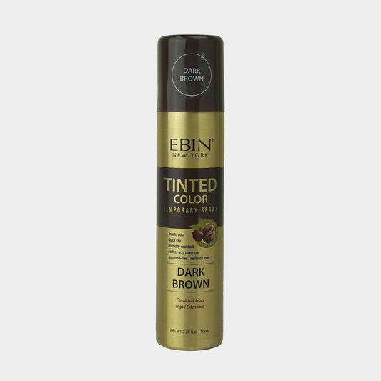 EBIN NEW YORK - TINTED COLOR TEMPORARY SPRAY 3.38OZ(100ML): DARK BROWN