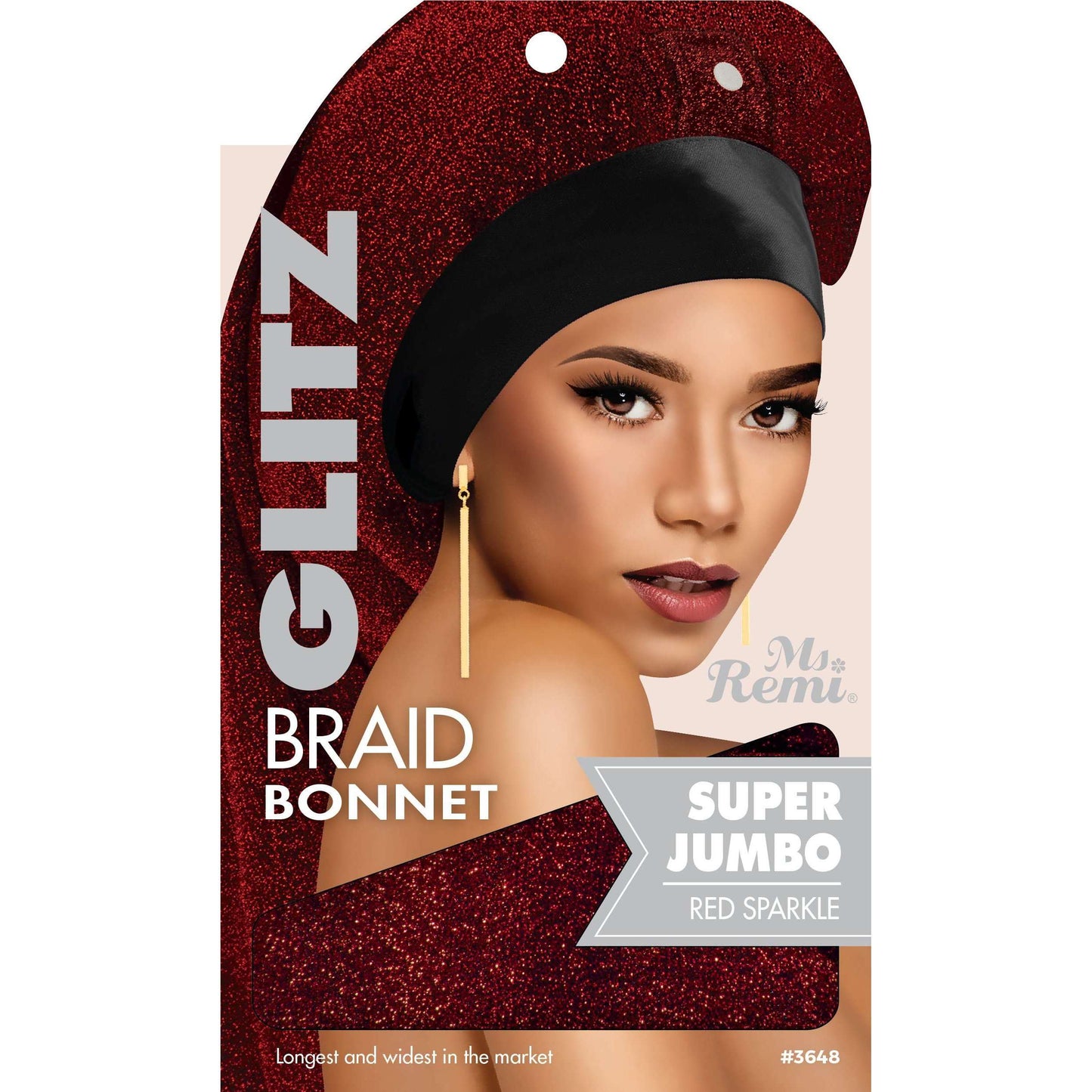 Annie International, Inc. - Ms. Remi Glitz Braid Bonnet Jumbo - XL Assorted Colors