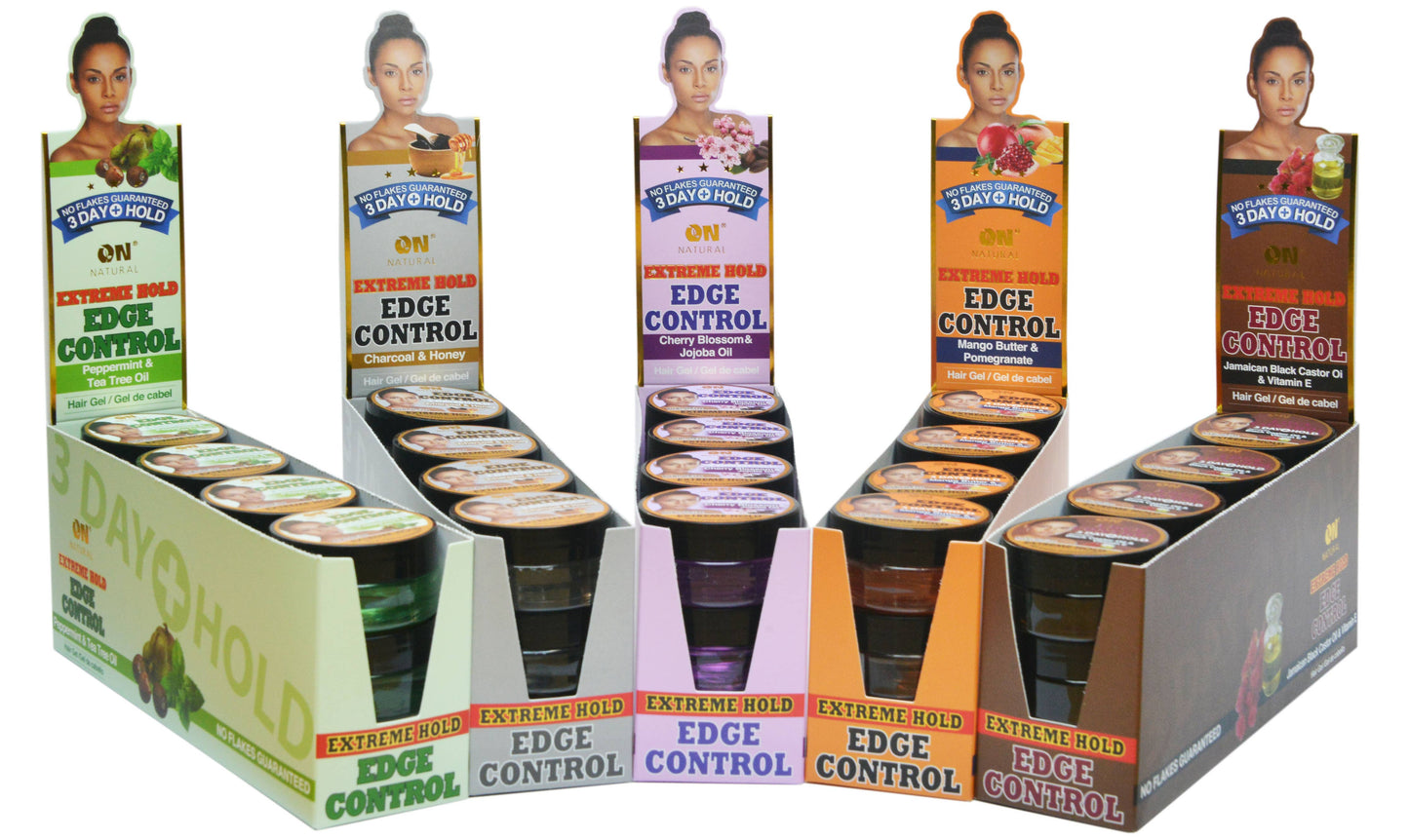 ON Natural USA - ON NATURAL - Edge Control  Extreme Hold [Peppermint & Tea]: 1oz