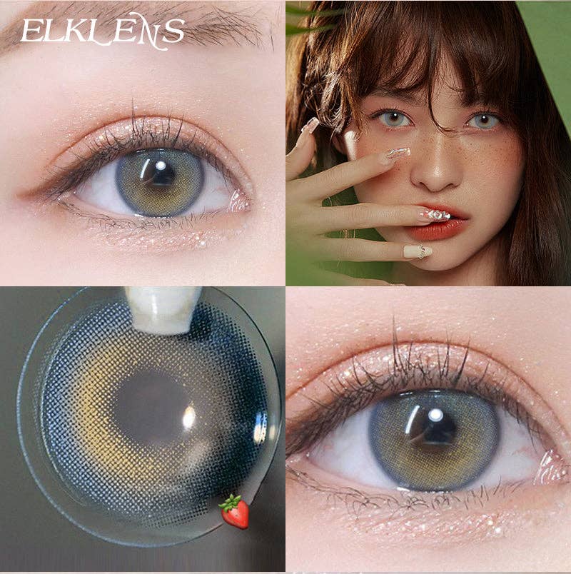 ELKLENS Moonlight Brown Prescription Colored Contact Lenses