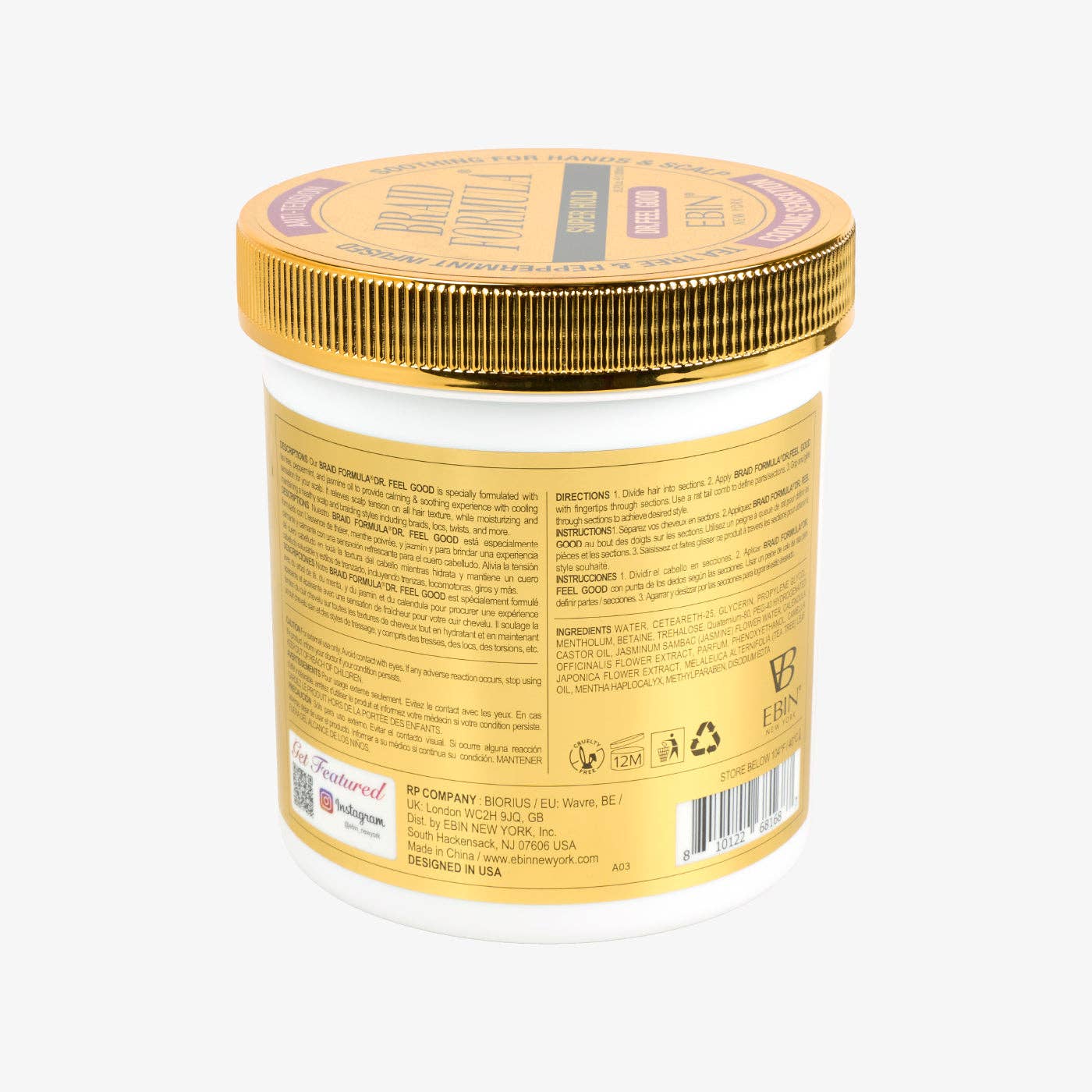 EBIN NEW YORK - Braid Formula Dr. Feel Good - 35.2oz/ 1,000ml
