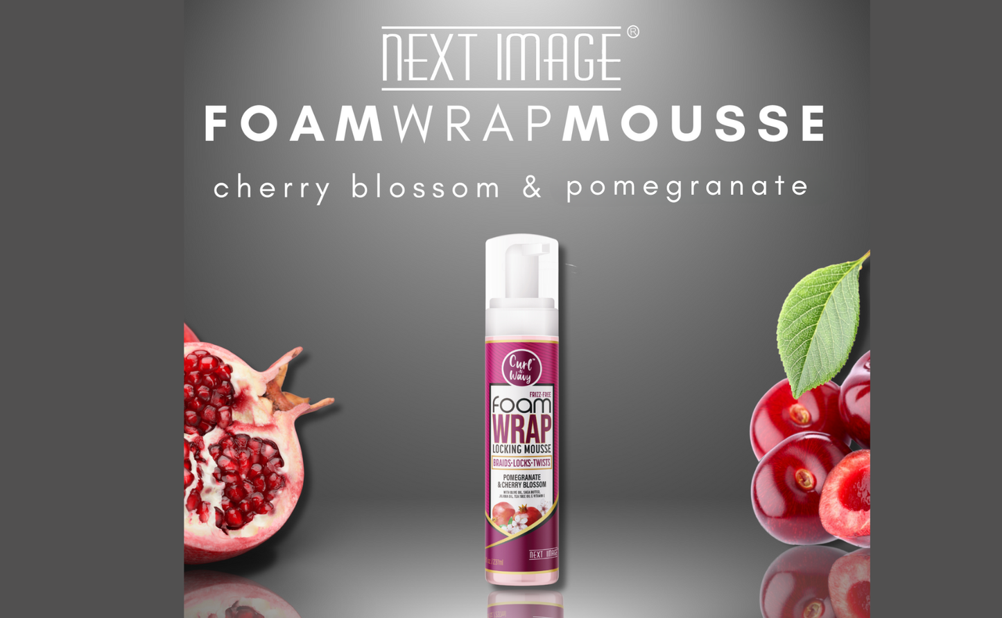 ON Natural USA - NEXT IMAGE-Foam Wrap Locking Mousse[Pome & Cherry Blossom]: 8oz
