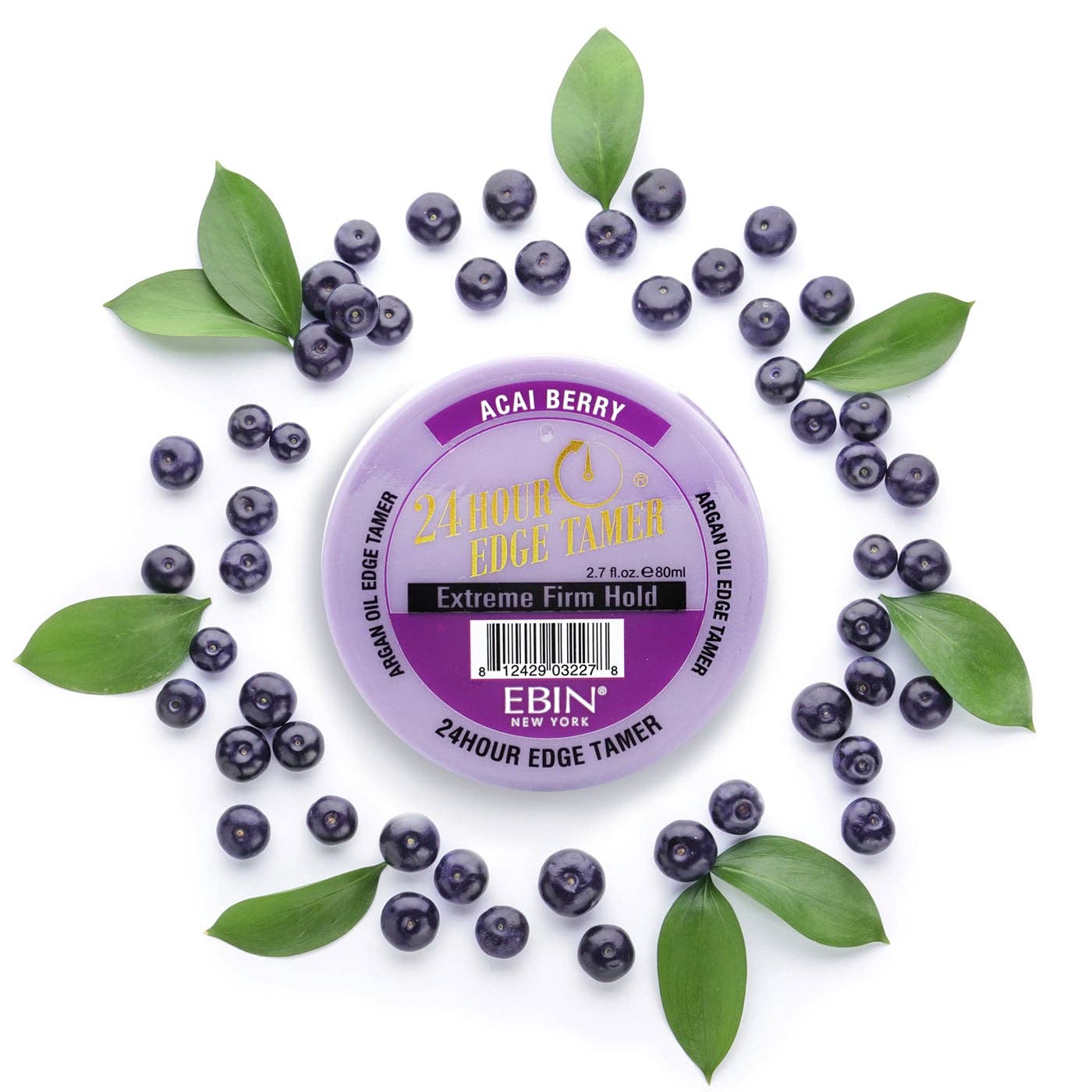 EBIN NEW YORK - 24 Hour Edge Tamer Refresh - Acai Berry 2.7oz: 2.7oz