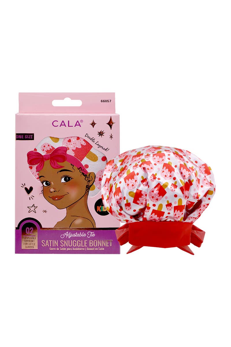 PINEAPPLE Beauty - CALA 66057 Ice Cream Pops Kids Satin Bonnet - 6pcs