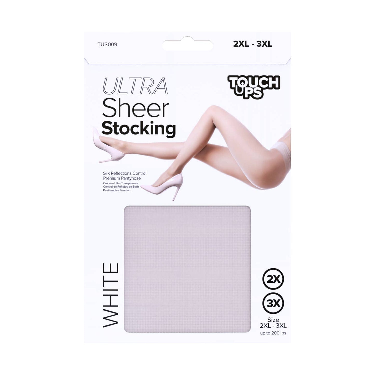 SM Beauty LLC - Touch Ups Ultra Sheer Stocking: Nude 6pk - L-XL