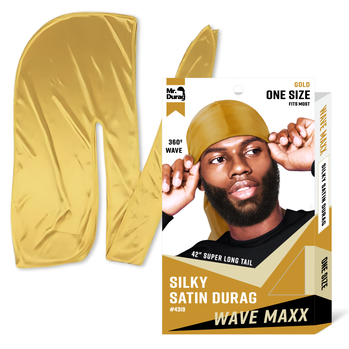 Annie International, Inc. - Mr. Durag Wave Maxx Silky Satin Durag, 1 Count, Assorted 2