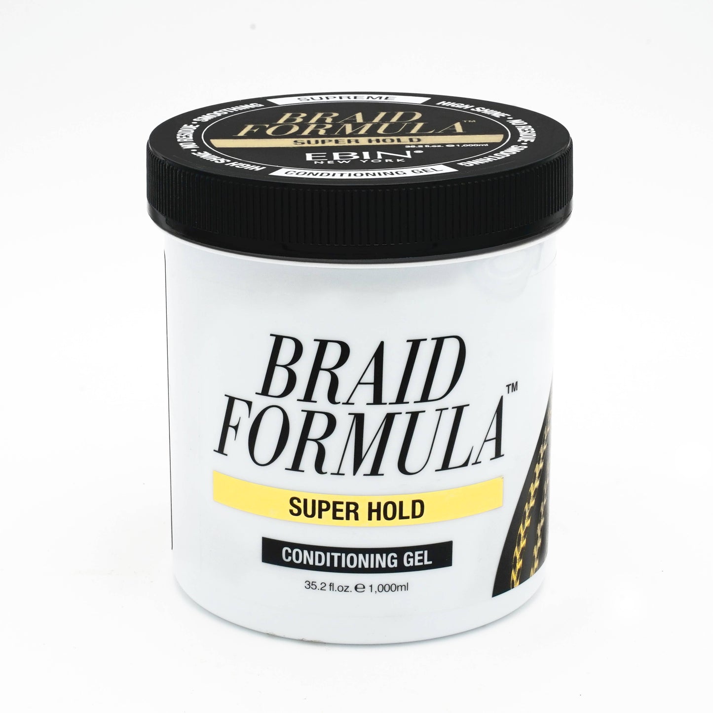 EBIN NEW YORK - BRAID FORMULA CONDITIONING GEL SUPER HOLD: 6.35oz / 180mL