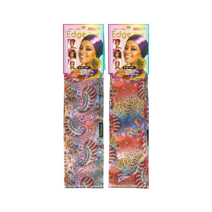 SM Beauty LLC - Edge Scarf | Printed Graphics (Assorted): TES129-130 Oriental Flower #1/ Flower #2 (12PCS)