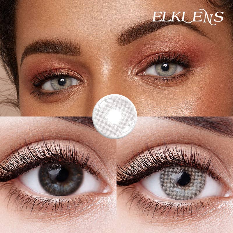 ELKLENS Mulberry-Grey Colored Contact Lenses