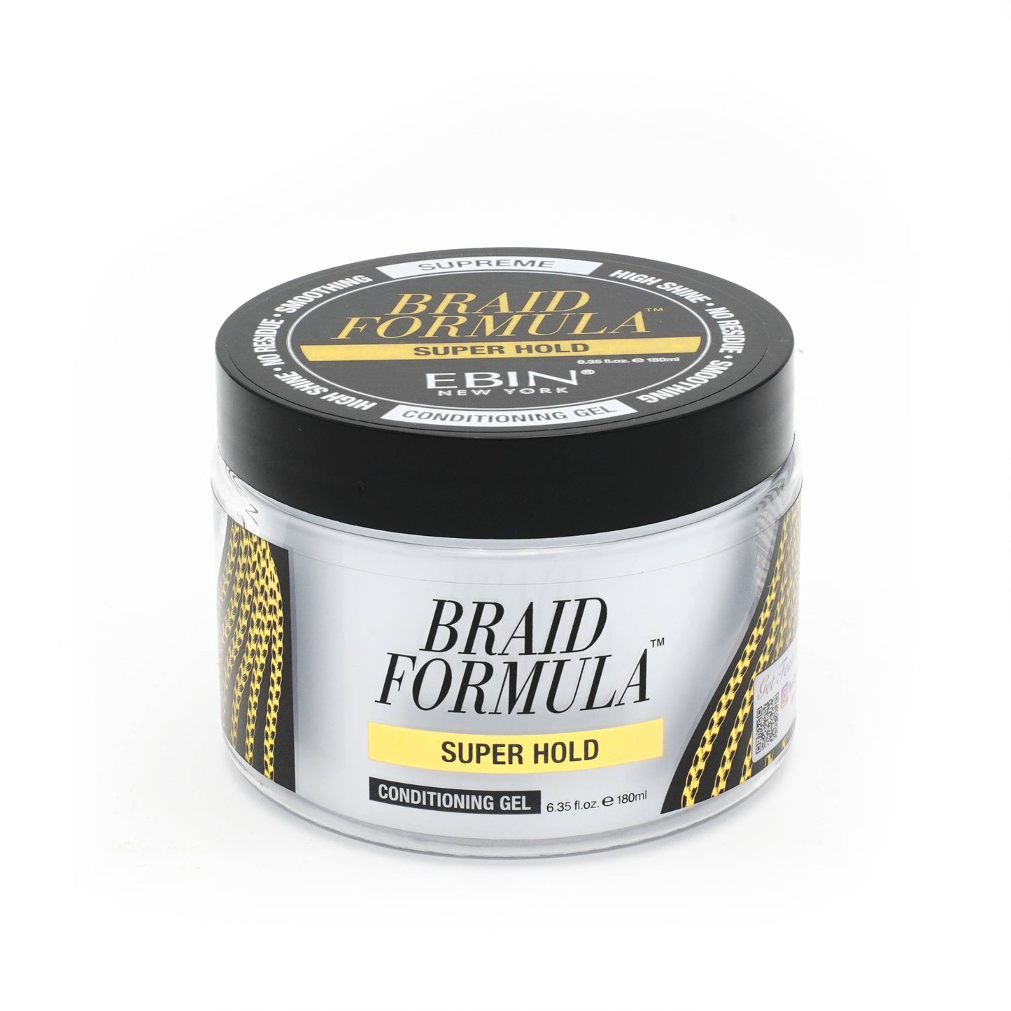 EBIN NEW YORK - BRAID FORMULA CONDITIONING GEL SUPER HOLD: 6.35oz / 180mL