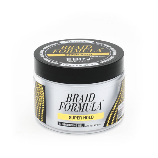 EBIN NEW YORK - BRAID FORMULA CONDITIONING GEL SUPER HOLD: 6.35oz / 180mL