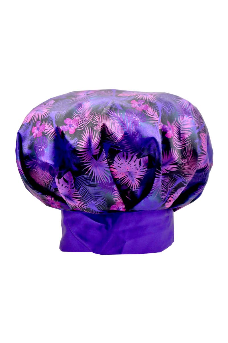 PINEAPPLE Beauty - CALA 66041 Adjustable Tie Silky Satin Bonnet Purple - 6pcs