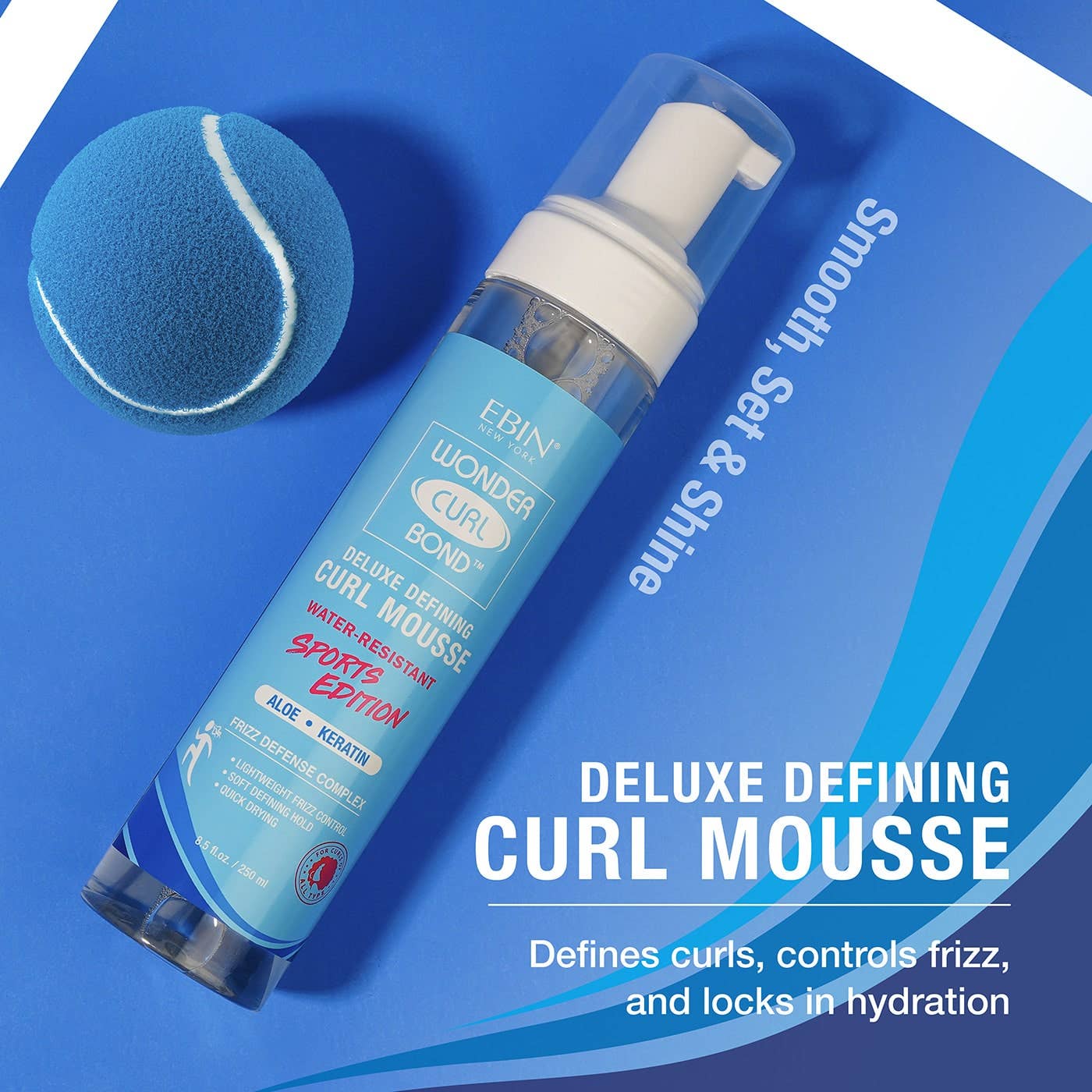 EBIN NEW YORK - Wonder Curl Bond - Curl Mousse Sports Edition