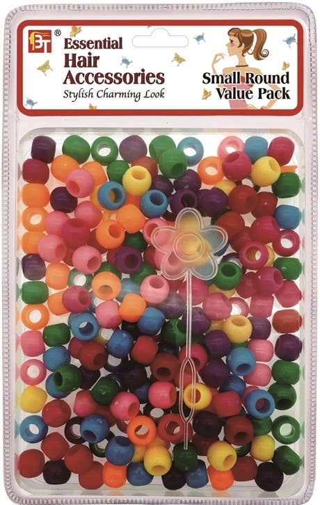 MI Hair Distribution - LARGE ROUND BEADS VALUE PACK (HALLOWEEN COLOR ASSORTED)