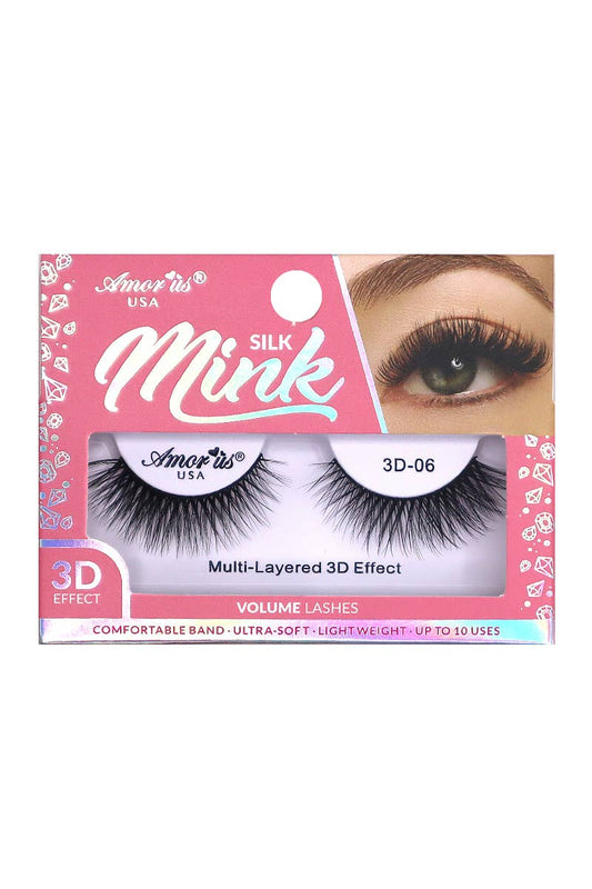PINEAPPLE Beauty - AMORUS 3D-06 Silk Mink Volume Eyelashes - 12pcs