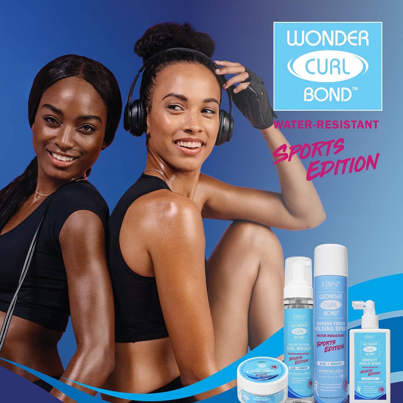 EBIN NEW YORK - Wonder Curl Bond - Curl Mousse Sports Edition