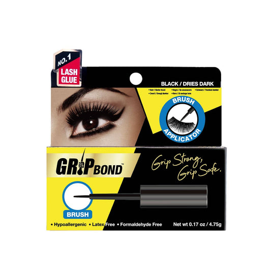 EBIN NEW YORK - GRIP BOND LATEX-FREE LASH ADHESIVE - BLACK / BRUSH