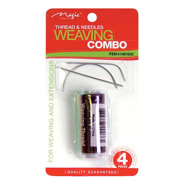 Majestic Wholesale - Thread & Needles Weaving Combo Bk/Br for Weaving Extensions : BLACK