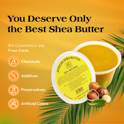 RA Cosmetics, LLC - 100% African Shea Butter Yellow 16 oz