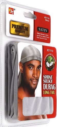 MI Hair Distribution - DURAG SILKY LONG TAIL COCONUT OIL TREATED QUALITY (SILVER)