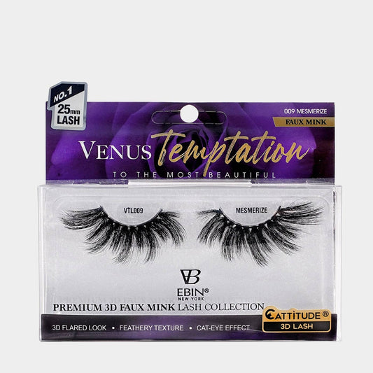 EBIN NEW YORK - Venus Temptation 25mm Faux Mink 3D Lashes: Mesmerize