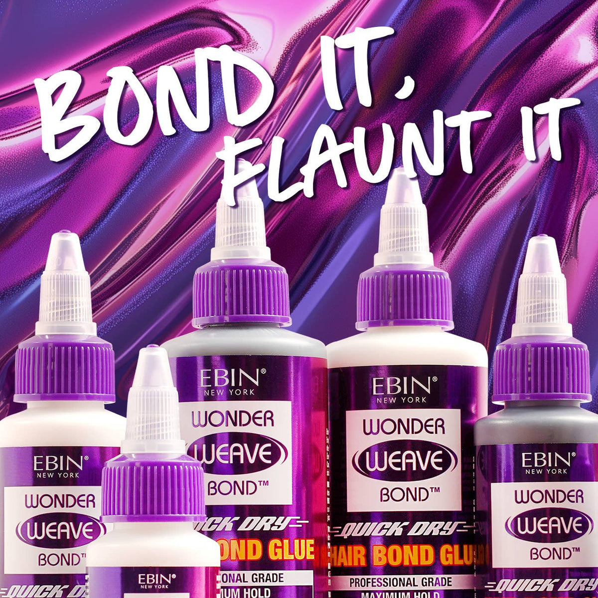 EBIN NEW YORK - Wonder Weave Bond Hair Bond Glue (Black): 2oz/60mL