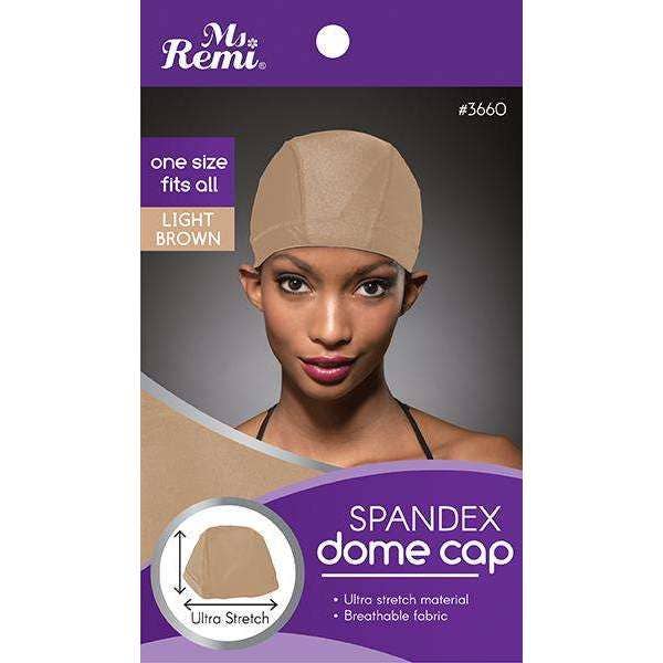 Ms. Remi Spandex Dome Cap Light Brown