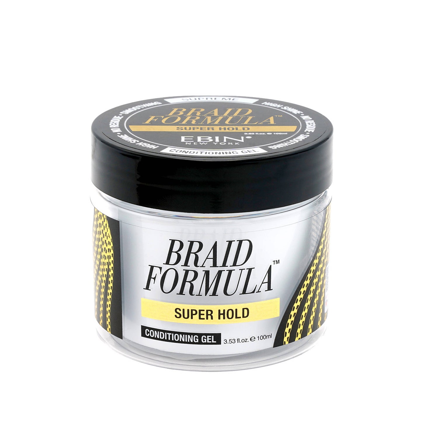 EBIN NEW YORK - BRAID FORMULA CONDITIONING GEL SUPER HOLD: 6.35oz / 180mL