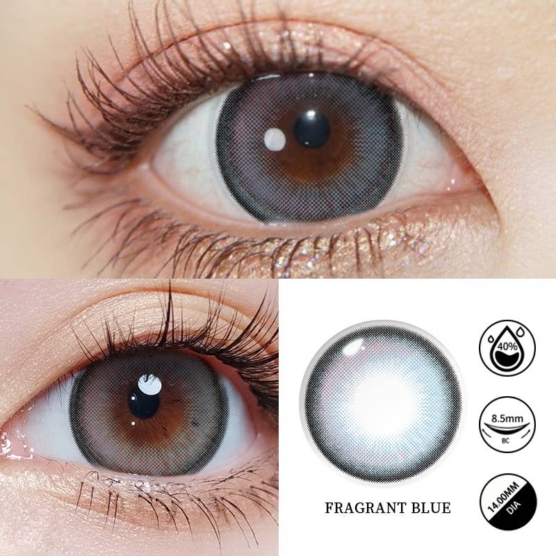 ELKLENS Fragrant Blue Colored Contact Lenses