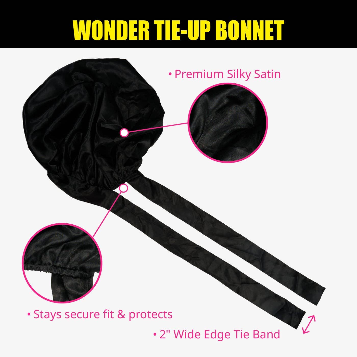 EBIN NEW YORK - Wonder Tie-Up Bonnet - X-Jumbo