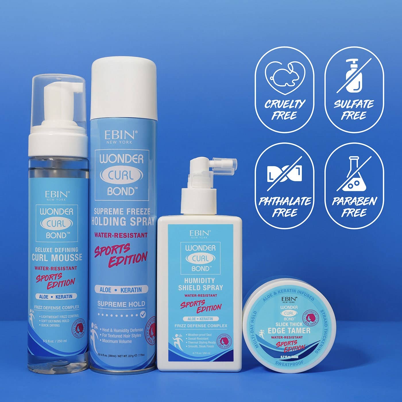 EBIN NEW YORK - Wonder Curl Bond - Humidity Shield Spray Sports Edition