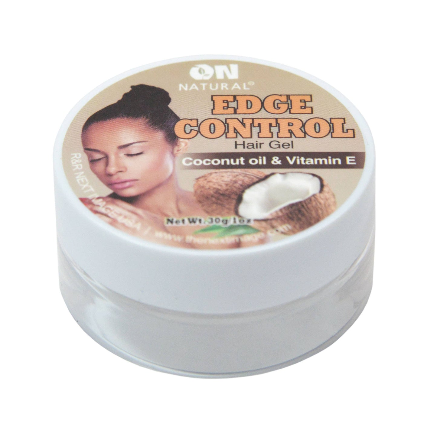 ON Natural USA - ON NATURAL - Edge Control Hair Gel [Coconut Oil & Vit E.]: 2.3oz