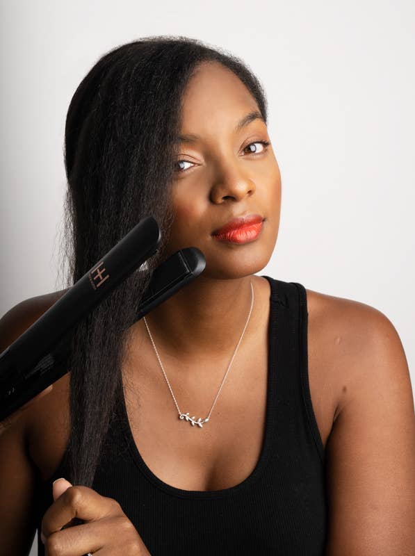 Hot & Hotter Extra Long Ceramic Digital Flat Iron 1 Inch