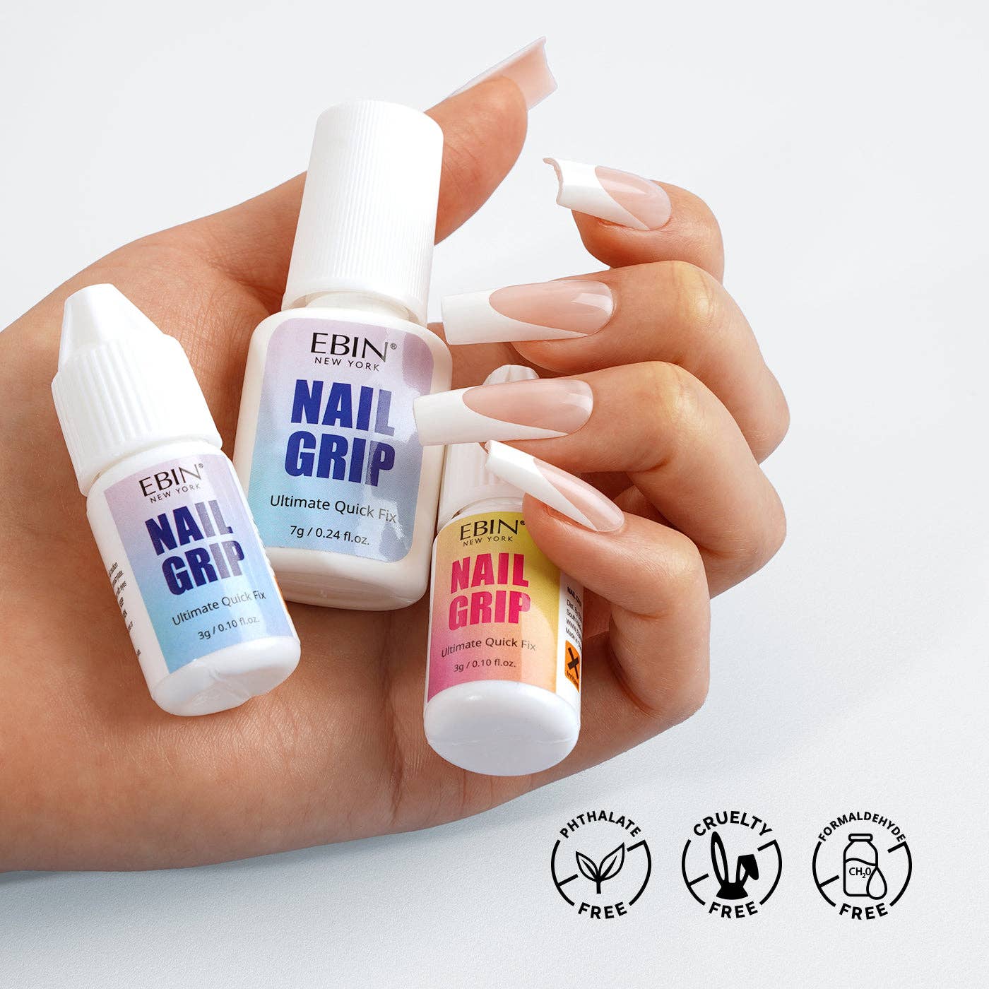 EBIN NEW YORK - Nail Grip: Clear♥Drop
