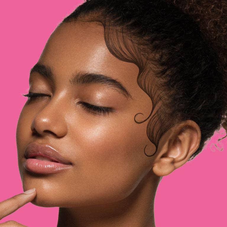 Esha Girl - Bae Hair Magic Instant Tattoo Sticker - Soft Kiss