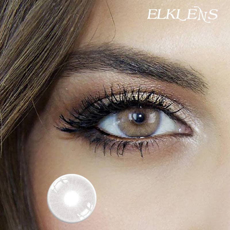 ELKLENS Mulberry-Grey Colored Contact Lenses
