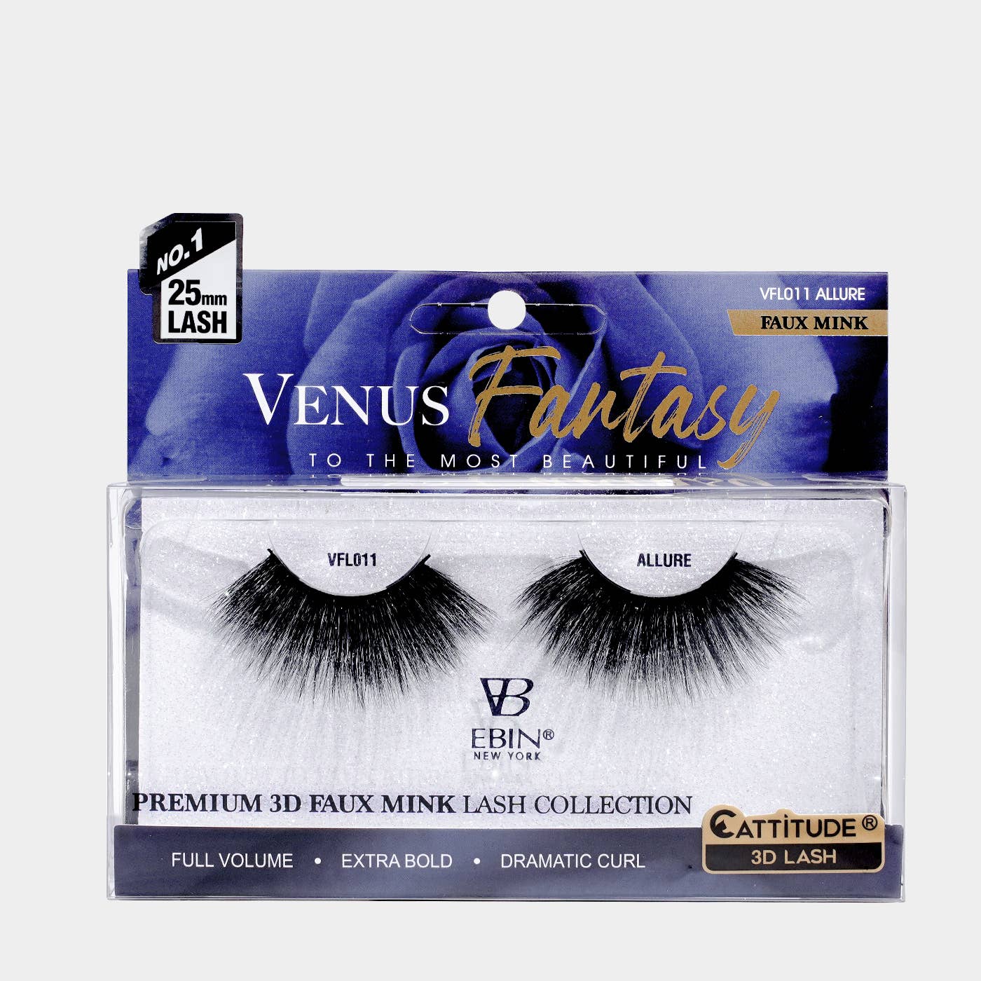 EBIN NEW YORK - Venus Fantasy 25mm Faux Mink 3D Lashes: Paradise