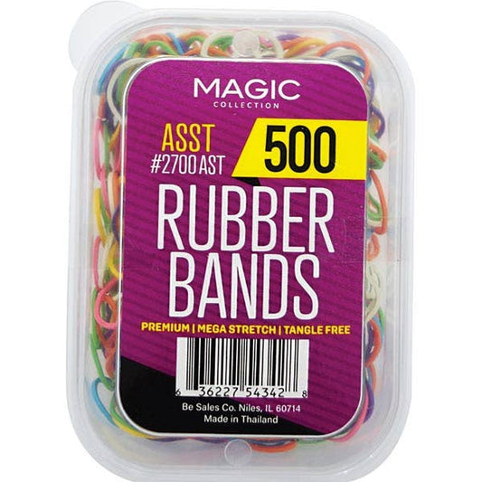 MAGIC COLLECTION RUBBER BANDS PREMIUM - ASSORT 500CT