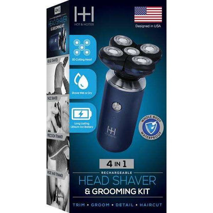 Annie - Hot & Hotter 4 in 1 Head Shaver & Grooming Kit