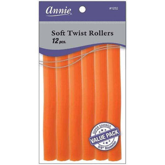 Annie International, Inc. - Annie Soft Twist Rollers 5/8" Orange Value Pack (12pcs)