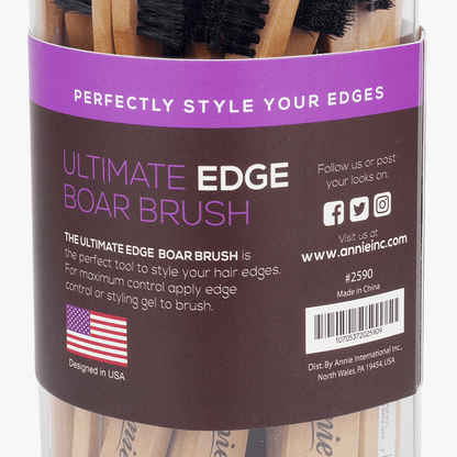 Annie International - Annie Ultimate Edge Brush Boar Bristle 24ct Retail Display