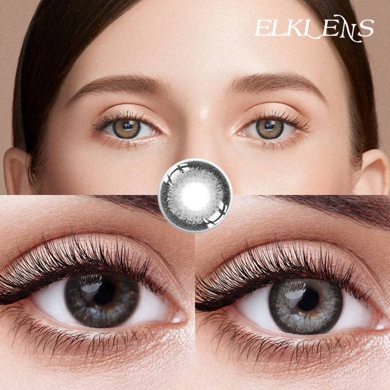 ELKLENS Dance Grey Colored Contact Lenses